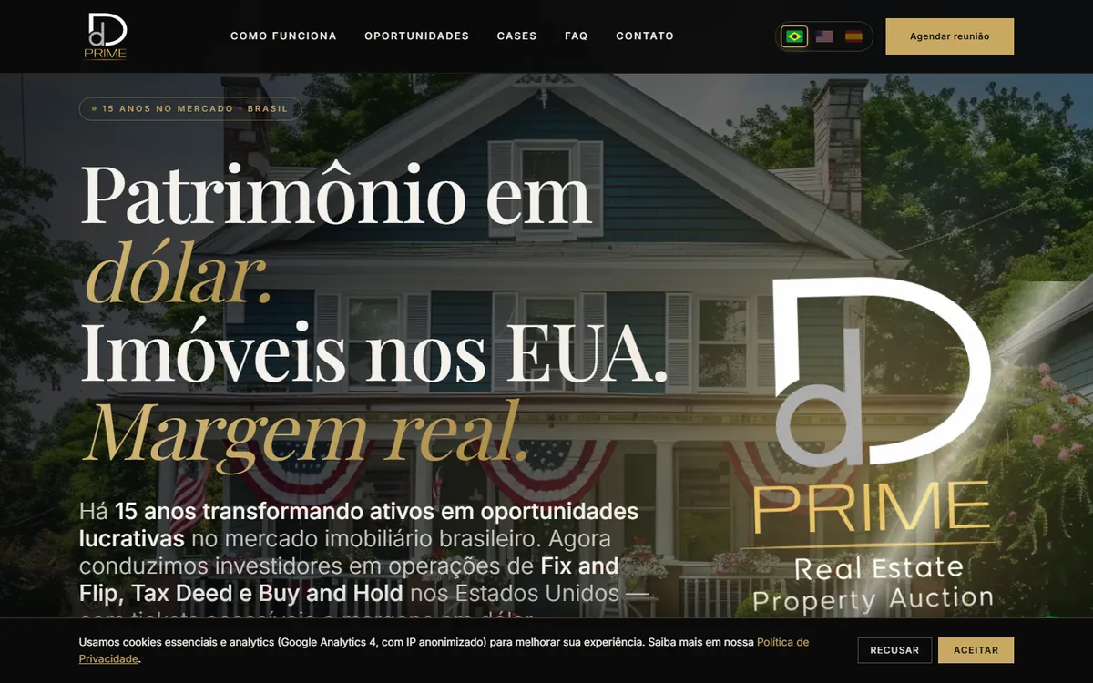 DD Prime Real Estate website